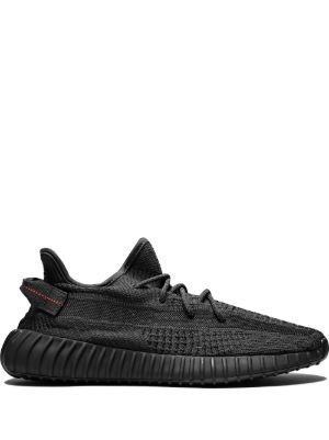 Yeezy 350 Static Black (Reflective Laces)