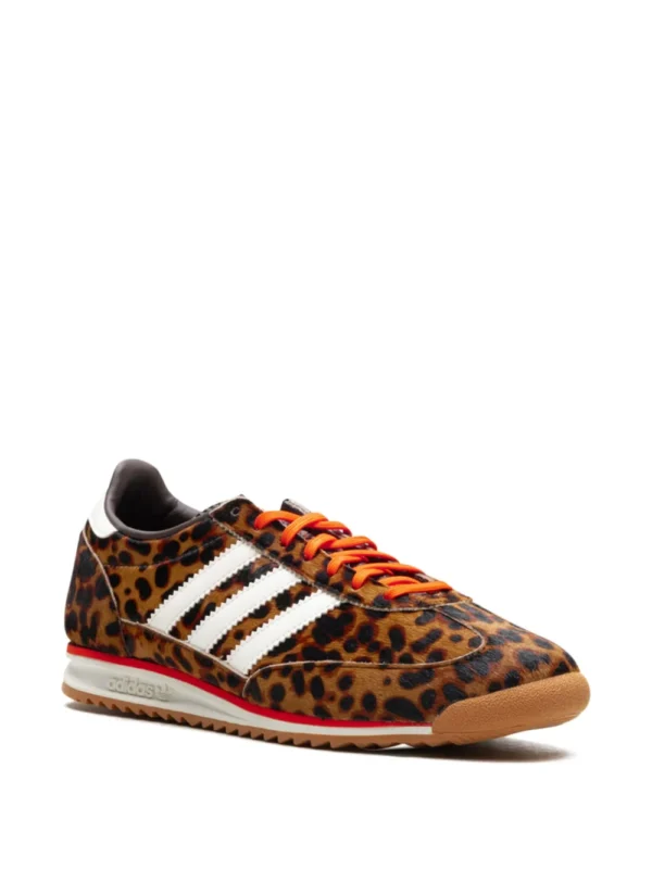 Adidas SL72 Leopard Dark Brown Off White - Image 2