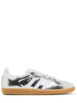 Samba OG "Silver Metallic Cracked Leather"