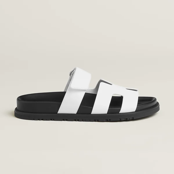 hermes chypre sandal noir calfskin leather white - Image 5