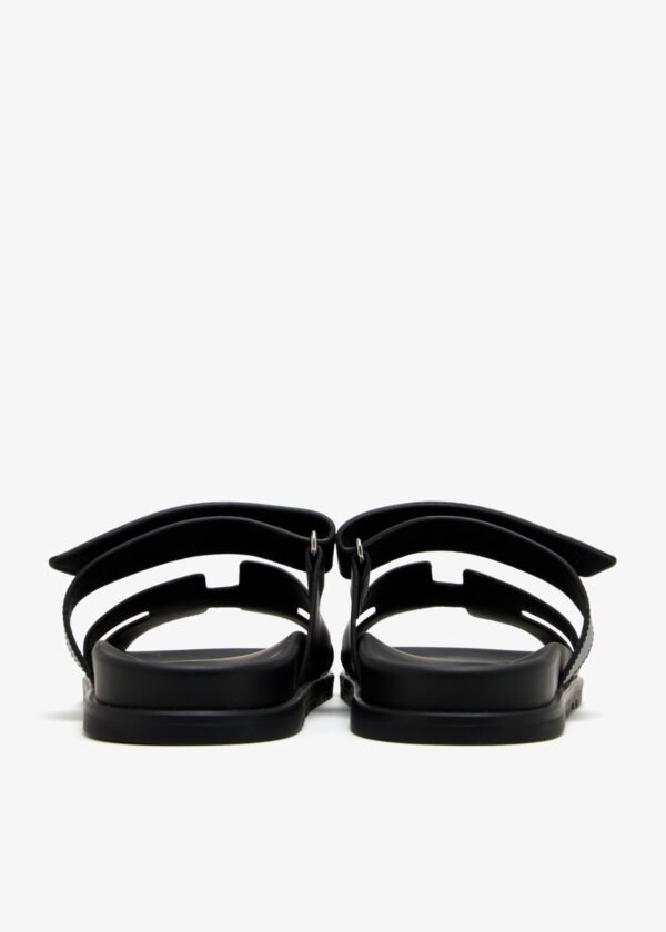 Hermes Chypre Sandal Noir Calfskin Leather - Image 4