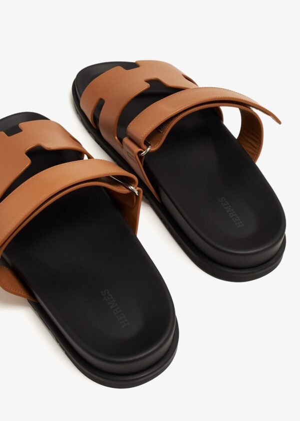 HERMES CHYPRE SANDAL NATUREL CALFSKIN LEATHER - Image 4