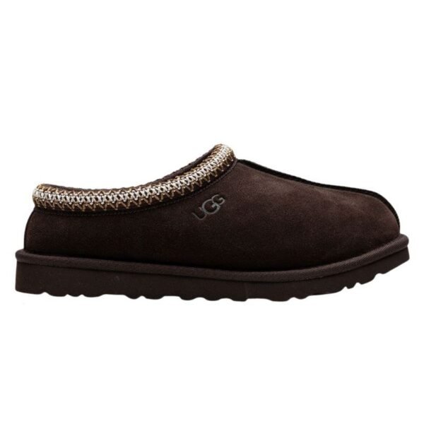 UGG Tasman suede slippers in a brown color