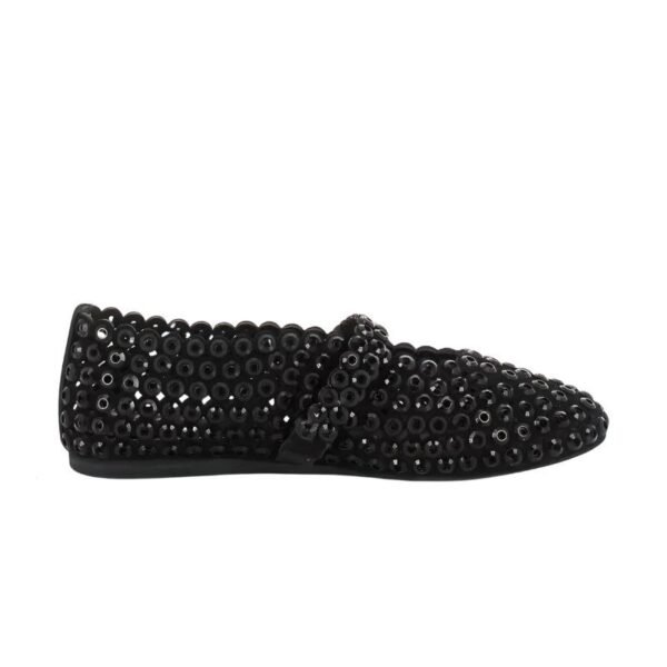 Alaïa Suede Black Ballet Flats